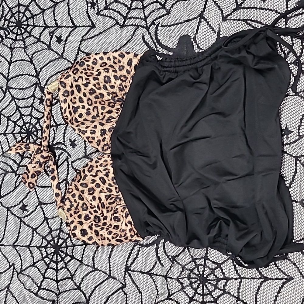 Animal Print Tankini Women's Size Medium - Picture 3 of 13